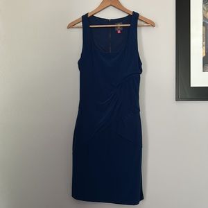 Vince Camuto Sheath Dress Ruching Gathered Sleeveless Size 10
